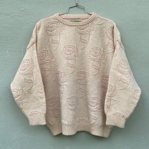 Vintage United colors of Benetton Shetland wool sweater